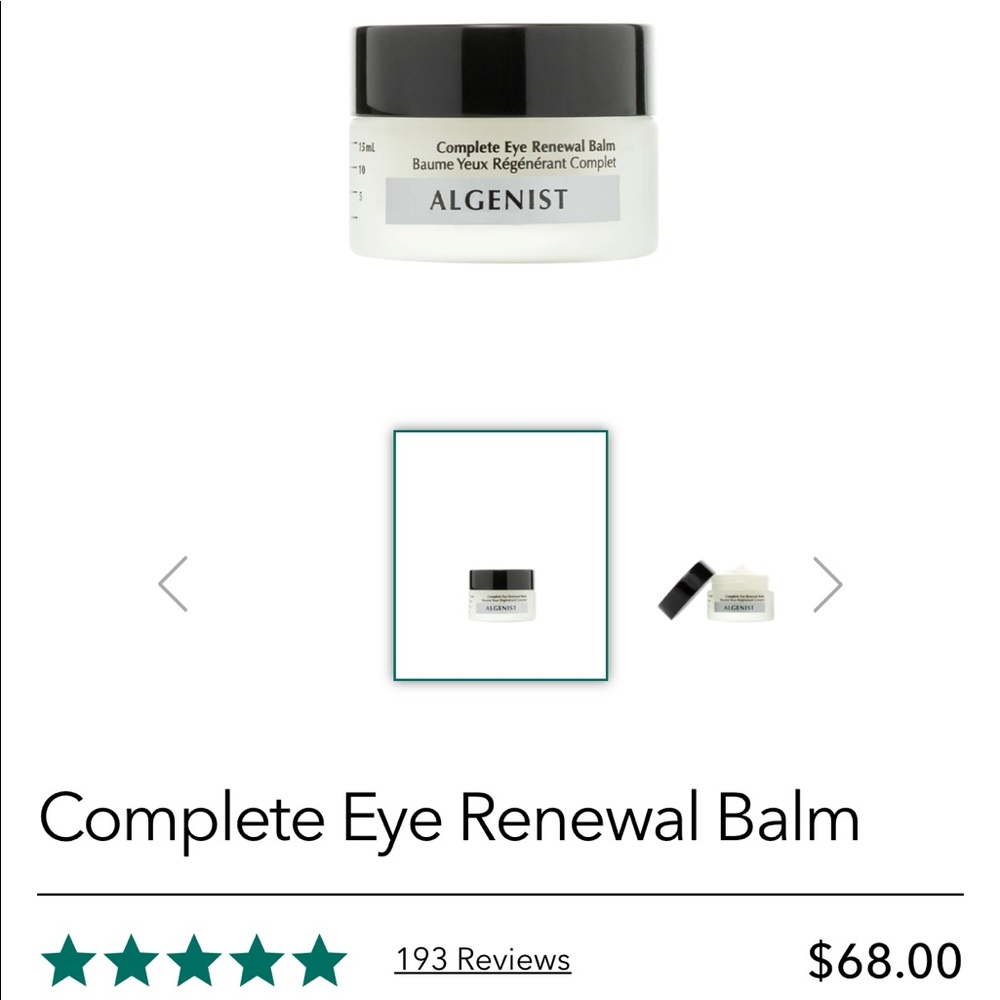Algenist Complete Eye Renewal Balm